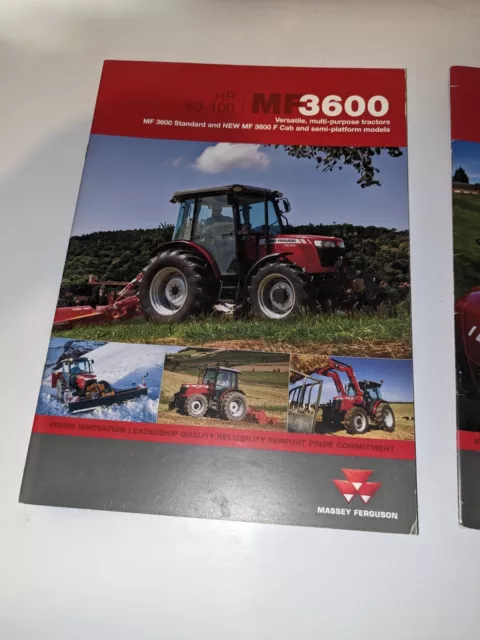 massey ferguson tractor 3600  sales brochure 69-100 hp 20 pages 14672/0109/5m