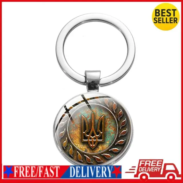 Ukraine Keychain Trinkets Ukrainian Charm Key Rings Bag Car Pendant (2) ☘️