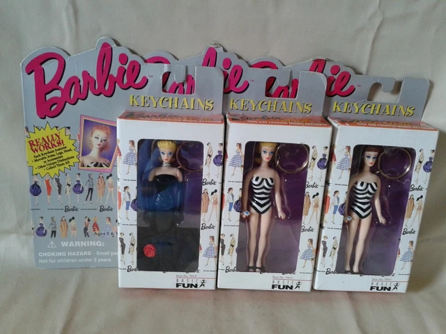 LOT of 3 Vintage 1995 Barbie Keychain Solo in the Spotlight, Original New