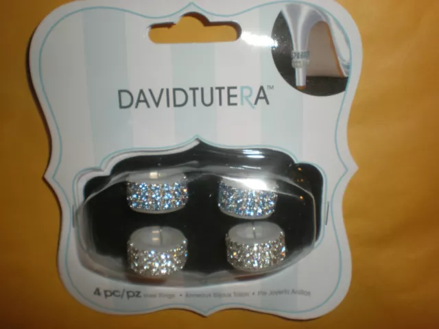 David Tutera Set Of4  Heel Rings New In Package