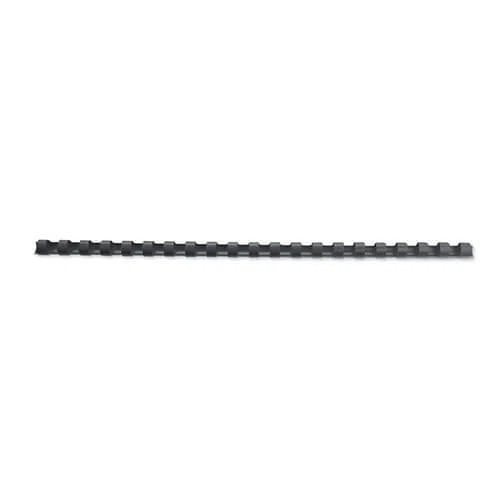 12MM GBC Highest Quality Plastic Binding Combs 100pk Black Shiny Sturdy Spines