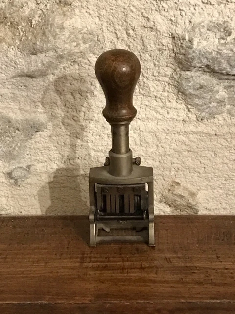 Tampon En Bois Maxi L 'Invitation à Nos Noces D'argent' - Tampon Encreur Qualité Supérieure Pour Bricolage - Stemplino