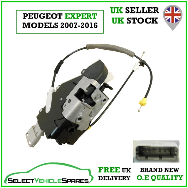 Genuine New Peugeot Expert Mk2 Drivers Side Right Front Door Lock 2007-2016