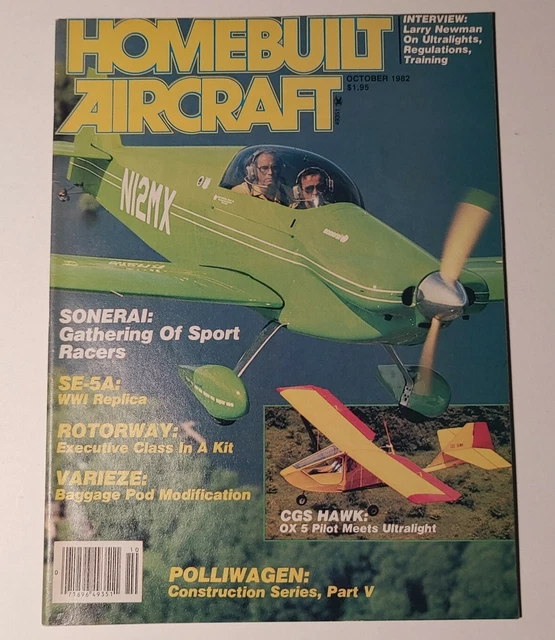 HOMEBUILT AIRCRAFT MAGAZINE Issue October 1982 Vol 9 Number 10 £10.78