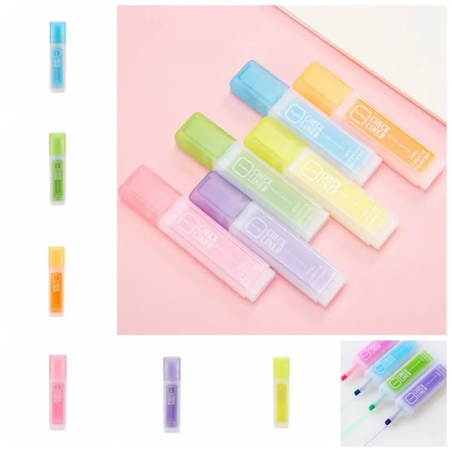 Paintbrush 6 Colors Fluorescent Pens  Office Supplies