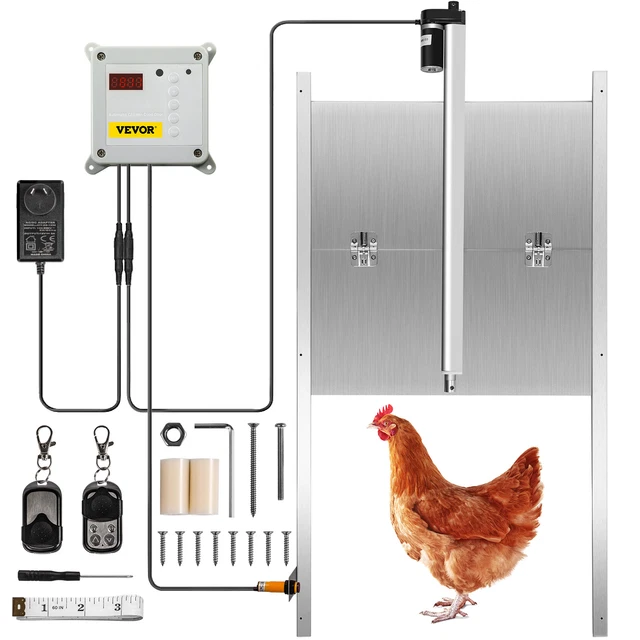 VEVOR AUTOMATIC CHICKEN Coop Door Opener (Door Included)Timer Auto