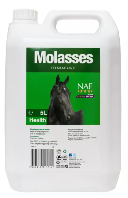NAF Molasses Equine Horse Feed 5 L