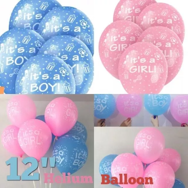 Baby Shower BALOONS Its a Boy ITS A GIRL BALLOONS Christening Party Decorations