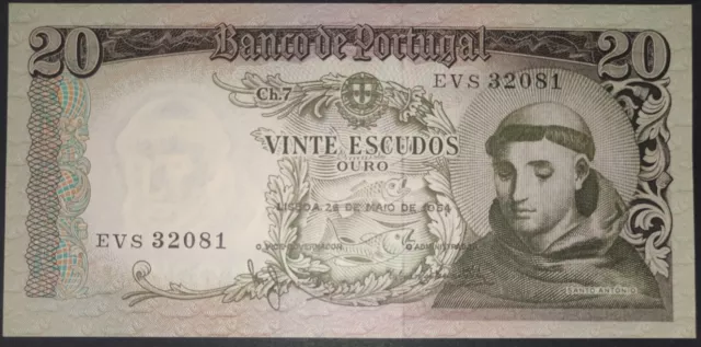 Portugal 20 escudos 1964 UNC