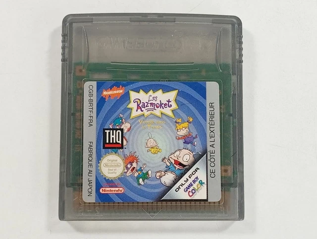Jeu Vidéo Rétro GBC Les Razmoket 100% Angelica – Complet En Boîte, Très Bon état Jeu Game Boy Color