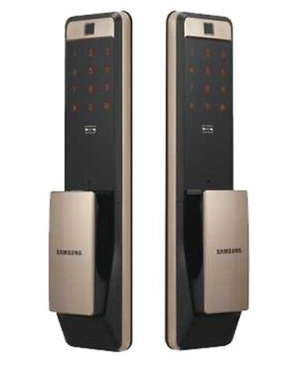 Samsung SHP-DP960 Plus Push Pull Digital Smart Door Lock with RF Key - Silver