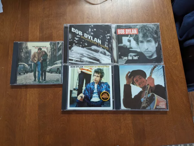 Bob Dylan 5 CD lot Nashville Freewheelin Highway 61 Modern Times Love Theft