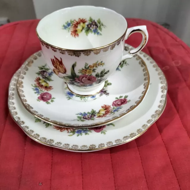 Salisbury Bone China Trio (Cup, Saucer, Side Plate) 2