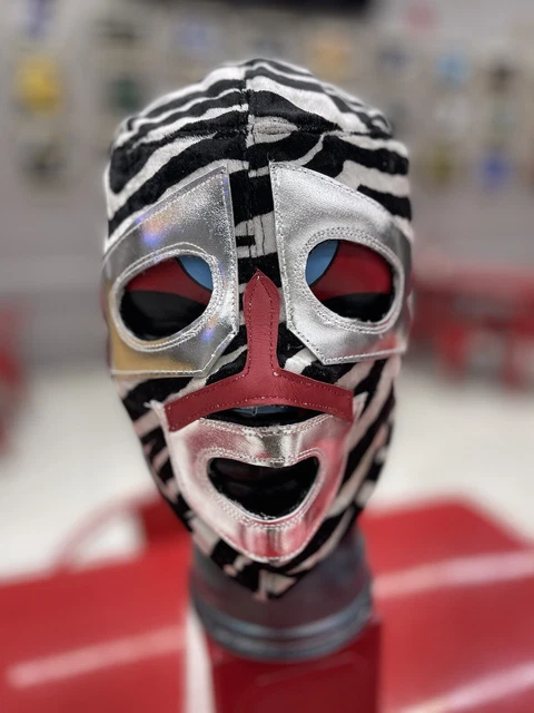 Masque De Lutte Mistico CMLL - Lucha Libre Mexicaine - Semi-pro, Or Et Blanc - Neuf Avec étiquettes