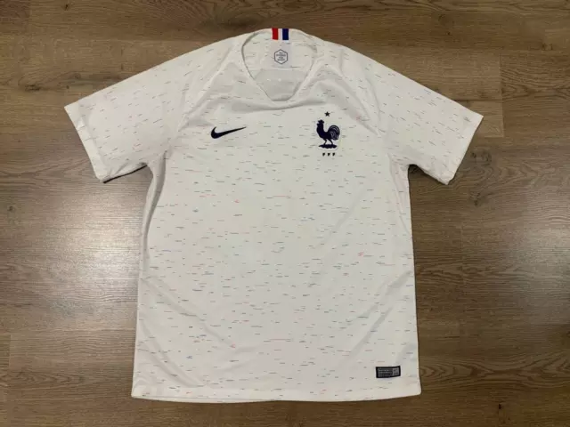France National Team 2018/2020 Away Football Shirt Jersey Maillot Size L Nike
