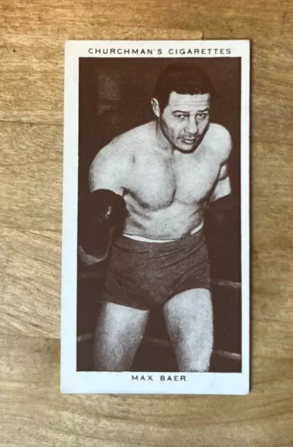 1938 WA & AC Churchman Boxing Personalities #3 Max Baer
