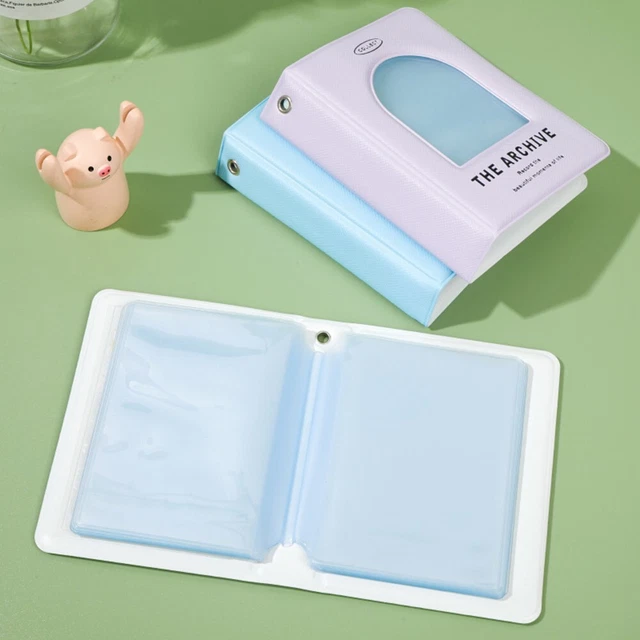 Carpeta para tarjetas de fotos carpeta álbum de fotos soporte para tarjetas de 3 pulgadas álbum de PVC totalmente nuevo