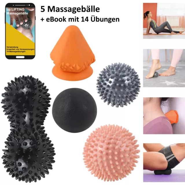 Massageball Igelball Faszienball Noppenball Faszien Massagerolle Lacrosse Peanut