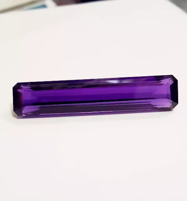 Certified Natural 131.85 Ct Beautiful Purple Amethyst Baguette Shape gemstone