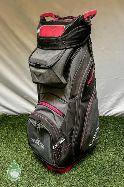 Used Callaway ORG 14 Way Golf Cart Carry Bag Pink/Black/Grey Las Vegas CC