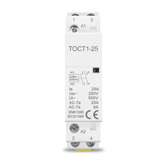 TOCT1 2P 220V230V 5060HZ DIN rail contactor for efficient power control