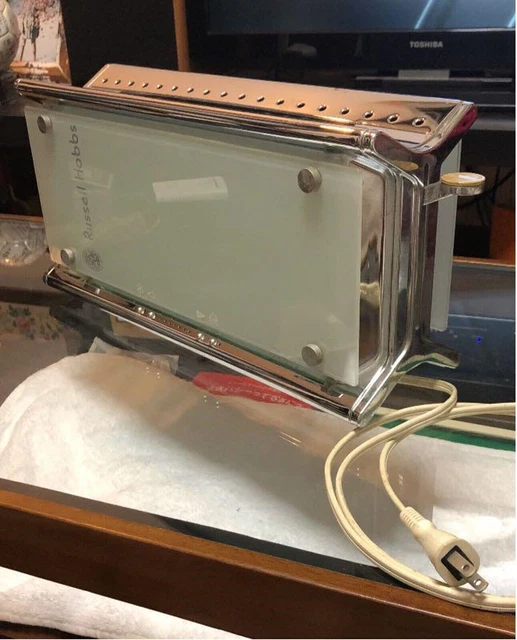 RUSSEL HOBBS GLASS Toaster 10617JP Morning Bread Import Japan USED £139