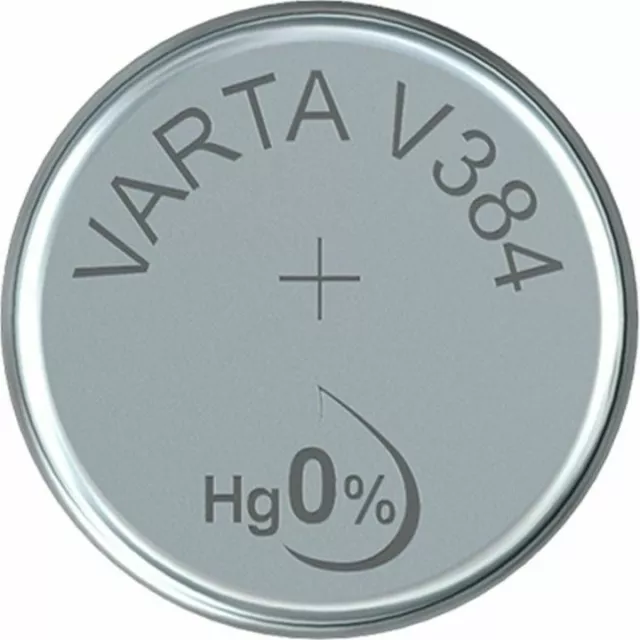 5x VARTA Watch Knopfzelle Uhrenbatterie Silberoxid V384 SR41 SR736 SG3 1er Blist