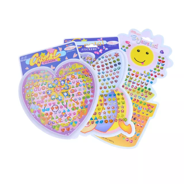 1-5 fogli adesivi per orecchini con strass colorati autoadesivi per bambini  ragazze 3D Gem adesivi acrilici gioielli giocattoli decorativi fai da te -  AliExpress