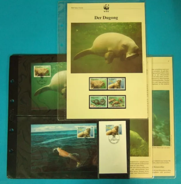 Vanuatu 1988 WWF komplettes Kapitel postfrisch MK FDC Dugong #GI314