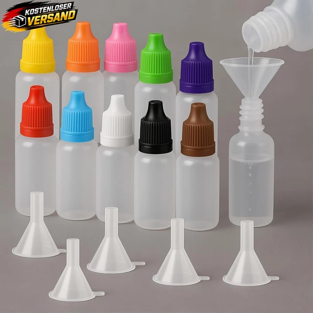 Viva 4er Set Braunglas-Sprühflaschen 30ml – Apothekerflasche Mit Zerstäuber, BPA-frei, Made In Germany