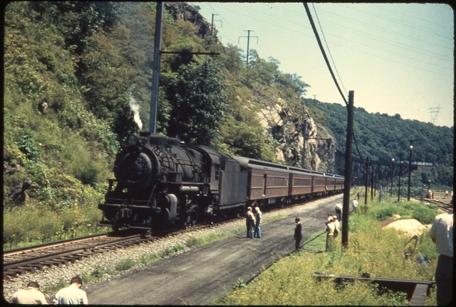 PRR Pennsylvania steam scene duplicate slide