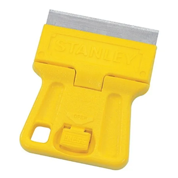 Stanley 28-100 Yellow Mini Razor Blade Paint Scrapers - Pack of 24