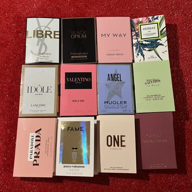 Designer Perfume Samples - Libre, My Way, Idole, Angel, Fame, Paradox - Bundle 3