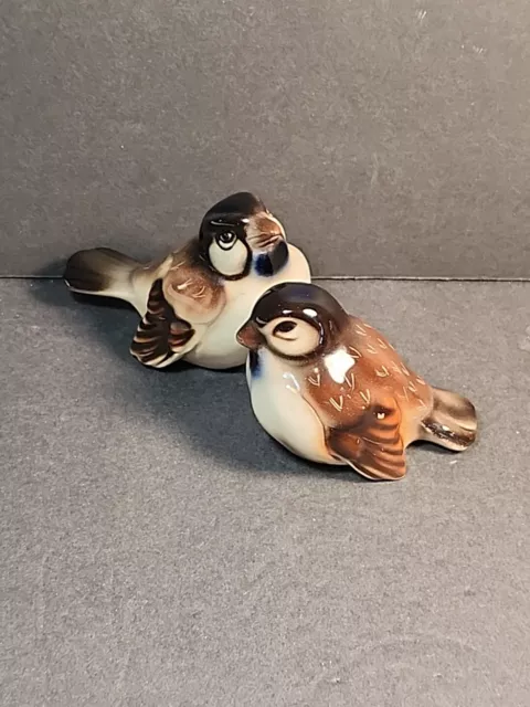 Pair of Wien Keramos Porcelain Bird Figurines Made In Austria 2