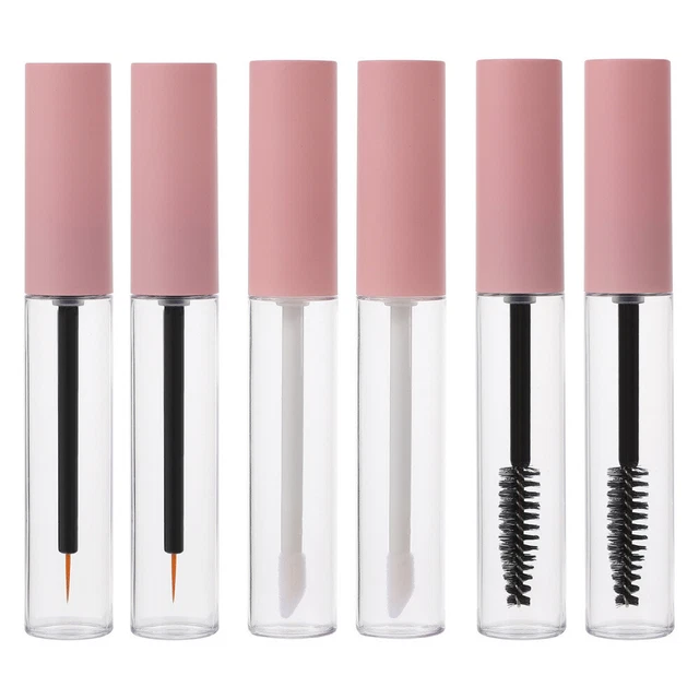 6 Stück Leere Lipgloss Tubes - Transparente Nachfüllbare Behälter Für DIY