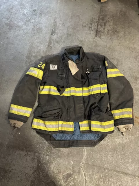 Morning Pride Bunker Jacket  Turnout Gear Size  44 Old FDNY Style