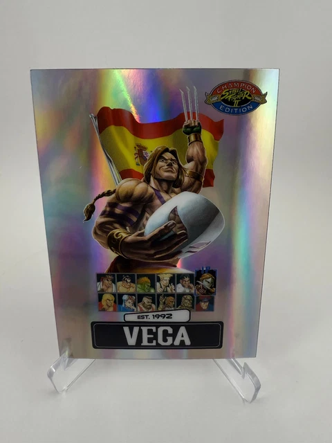PSA MAGAZINE STREET Fighter 2 VEGA + SEALED Promo Pack Card