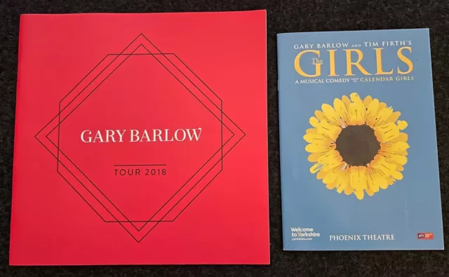 Gary Barlow 2018 Concert Tour Programme & The Girls Theatre Programme + Flyer