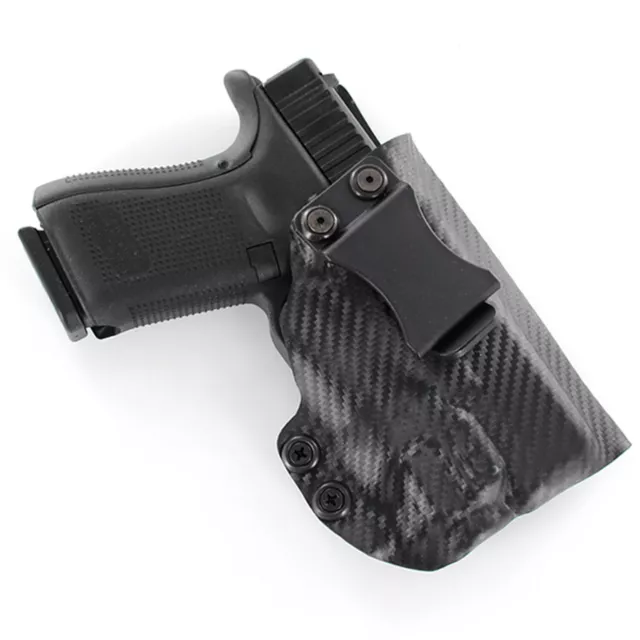 IWB Kydex Holster for Handguns w/ OLIGHT BALDR S - Black Carbon Fiber