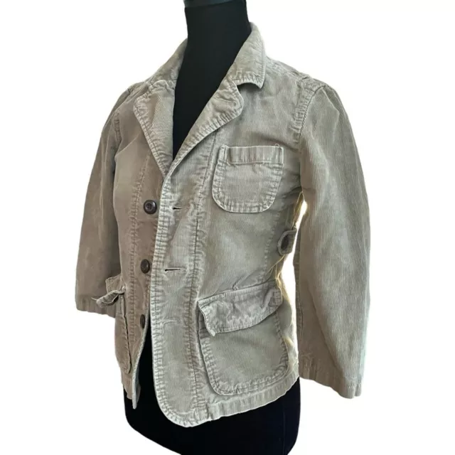 VINTAGE GAP CORDUROY Jacket Size Small Great Classic Neutral Coat in ...