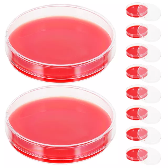 10 Pcs Blood Agar Plate or Culture Dishes Growth Medium Plates