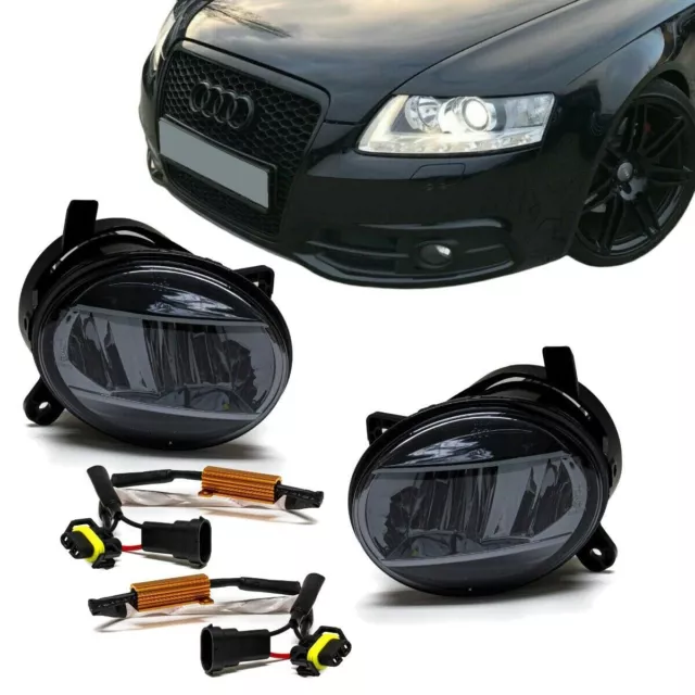 Set VOLL LED Nebelscheinwerfer Smoke für Audi A4 B8 07-11 A6 4F 08-11 Q5 8R