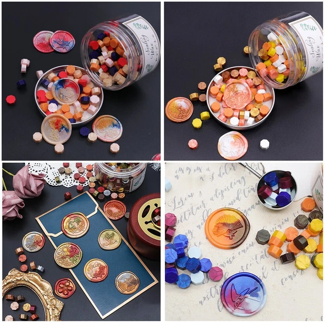 Sellado Cera Perlas Set Diámetro 0,9cm Sobre Carta Invitación Tarjeta