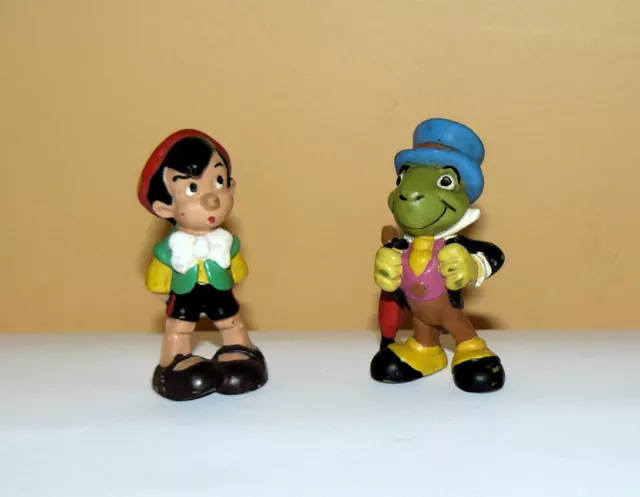 Pinocchio et Jiminy Cricket : 2 figurines  vintage - Bullyland