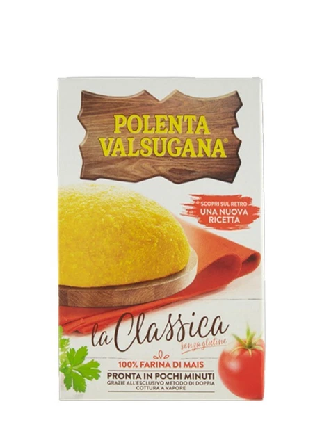 Valsugana Polenta Farina Di Mais Cotta A Vapore Gr 375