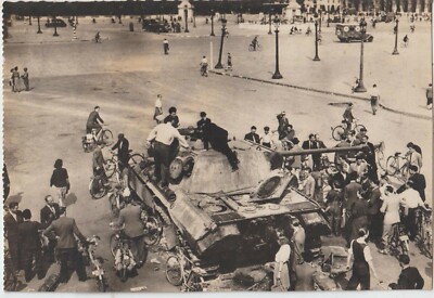 FRANCIA 1946 LIBERAZIONE CARO ARMATO TEDESCO  DISTRUTTO IN PLACE DE LA CONCORDE 