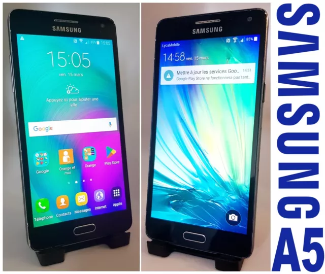 SAMSUNG GALAXY A5 - A500F - 16Go - 4G - SMATPHONE NOIR DEBLOQUE TOUT OPERATEUR.