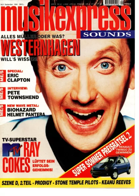 MUSIKEXPRESS/Sounds  09/1994 (Westerhagen, Pete Townshend, Eric Clapton Special)