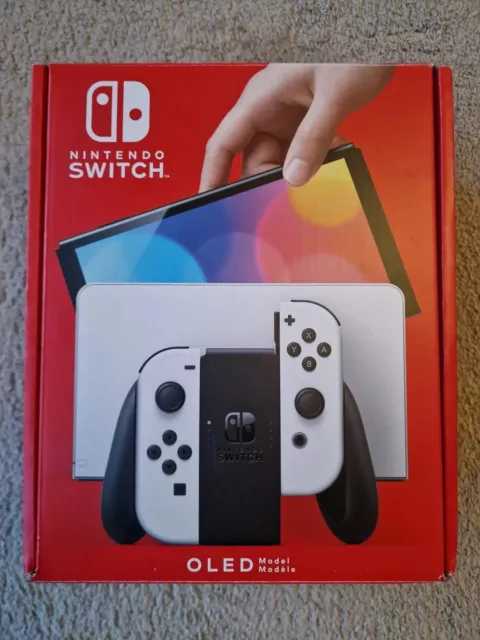 Nintendo Switch OLED Model HEG-001 Handheld Console - 64GB - White