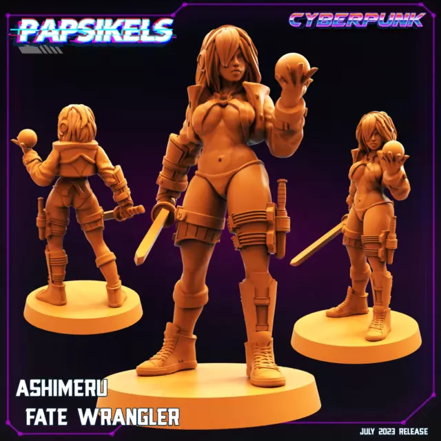 Ashimeru Fate Wrangler | Cyberpunk | Sci-Fi Miniature | Papsikels